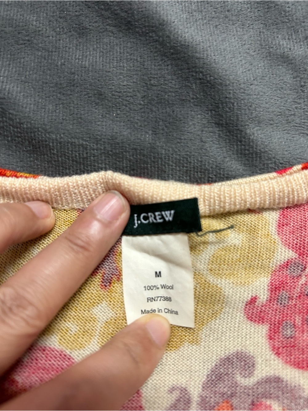 J.Crew Floral Cardigan in floral pattern - Picture 3 of 4